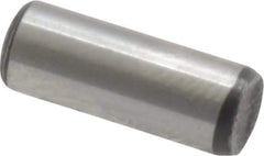 Value Collection - 3/16" Diam x 1/2" Pin Length Grade 8 Alloy Steel Standard Dowel Pin - C 50-58 Hardness, 7,200 Lb Breaking Strength, 1 Beveled & 1 Rounded End - Eagle Tool & Supply