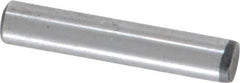 Value Collection - 3/16" Diam x 1" Pin Length Grade 8 Alloy Steel Standard Dowel Pin - C 50-58 Hardness, 7,200 Lb Breaking Strength, 1 Beveled & 1 Rounded End - Eagle Tool & Supply
