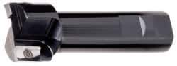 Kyocera - 1-1/4" Cut Diam, 0.64" Max Depth of Cut, 1" Shank Diam, 4.433" OAL, Indexable Square Shoulder End Mill - APET 1604 Inserts, Weldon Shank, 90° Lead Angle, Through Coolant - Eagle Tool & Supply