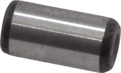 Value Collection - 1/4" Diam x 1/2" Pin Length Grade 8 Alloy Steel Standard Dowel Pin - C 50-58 Hardness, 12,800 Lb Breaking Strength, 1 Beveled & 1 Rounded End - Eagle Tool & Supply