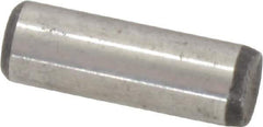 Value Collection - 1/4" Diam x 3/4" Pin Length Grade 8 Alloy Steel Standard Dowel Pin - C 50-58 Hardness, 12,800 Lb Breaking Strength, 1 Beveled & 1 Rounded End - Eagle Tool & Supply
