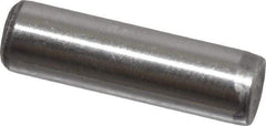 Value Collection - 1/4" Diam x 7/8" Pin Length Grade 8 Alloy Steel Standard Dowel Pin - C 50-58 Hardness, 12,800 Lb Breaking Strength, 1 Beveled & 1 Rounded End - Eagle Tool & Supply