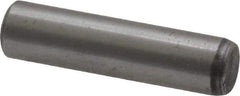 Value Collection - 1/4" Diam x 1" Pin Length Grade 8 Alloy Steel Standard Dowel Pin - C 50-58 Hardness, 12,800 Lb Breaking Strength, 1 Beveled & 1 Rounded End - Eagle Tool & Supply