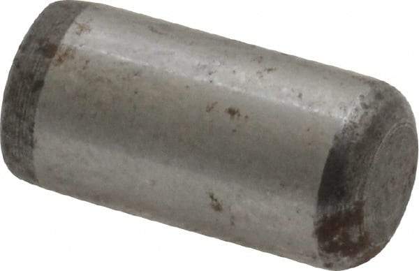 Value Collection - 5/16" Diam x 5/8" Pin Length Grade 8 Alloy Steel Standard Dowel Pin - C 50-58 Hardness, 20,000 Lb Breaking Strength, 1 Beveled & 1 Rounded End - Eagle Tool & Supply