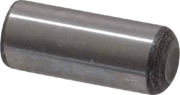 Value Collection - 5/16" Diam x 3/4" Pin Length Grade 8 Alloy Steel Standard Dowel Pin - C 50-58 Hardness, 20,000 Lb Breaking Strength, 1 Beveled & 1 Rounded End - Eagle Tool & Supply