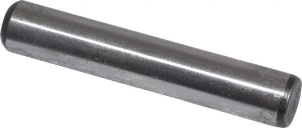 Value Collection - 5/16" Diam x 1-3/4" Pin Length Grade 8 Alloy Steel Standard Dowel Pin - C 50-58 Hardness, 20,000 Lb Breaking Strength, 1 Beveled & 1 Rounded End - Eagle Tool & Supply