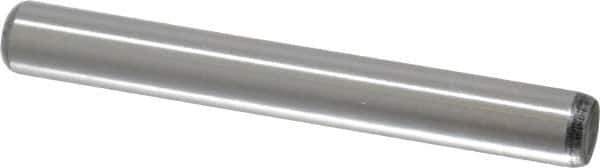 Value Collection - 5/16" Diam x 2-1/2" Pin Length Grade 8 Alloy Steel Standard Dowel Pin - C 50-58 Hardness, 20,000 Lb Breaking Strength, 1 Beveled & 1 Rounded End - Eagle Tool & Supply