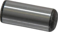 Value Collection - 7/16" Diam x 1" Pin Length Grade 8 Alloy Steel Standard Dowel Pin - C 50-58 Hardness, 39,100 Lb Breaking Strength, 1 Beveled & 1 Rounded End - Eagle Tool & Supply
