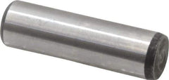 Value Collection - 7/16" Diam x 1-1/2" Pin Length Grade 8 Alloy Steel Standard Dowel Pin - C 50-58 Hardness, 39,100 Lb Breaking Strength, 1 Beveled & 1 Rounded End - Eagle Tool & Supply