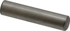 Value Collection - 7/16" Diam x 2" Pin Length Grade 8 Alloy Steel Standard Dowel Pin - C 50-58 Hardness, 39,100 Lb Breaking Strength, 1 Beveled & 1 Rounded End - Eagle Tool & Supply