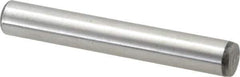 Value Collection - 7/16" Diam x 3" Pin Length Grade 8 Alloy Steel Standard Dowel Pin - C 50-58 Hardness, 39,100 Lb Breaking Strength, 1 Beveled & 1 Rounded End - Eagle Tool & Supply