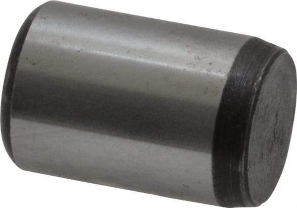 Value Collection - 1/2" Diam x 3/4" Pin Length Grade 8 Alloy Steel Standard Dowel Pin - C 50-58 Hardness, 51,000 Lb Breaking Strength, 1 Beveled & 1 Rounded End - Eagle Tool & Supply