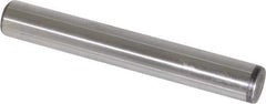 Value Collection - 1/2" Diam x 3-1/2" Pin Length Grade 8 Alloy Steel Standard Dowel Pin - C 50-58 Hardness, 51,000 Lb Breaking Strength, 1 Beveled & 1 Rounded End - Eagle Tool & Supply