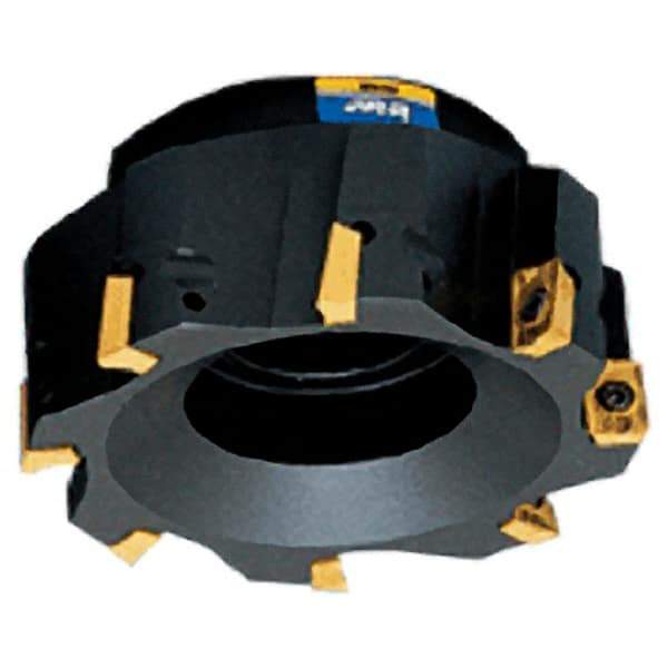 Iscar - 3 Inserts, 40mm Cut Diam, 16mm Arbor Diam, 14.3mm Max Depth of Cut, Indexable Square-Shoulder Face Mill - 0/90° Lead Angle, 40mm High, AD.. 15.. Insert Compatibility, Series Heli2000 - Eagle Tool & Supply