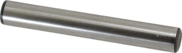 Value Collection - 5/8" Diam x 4-1/2" Pin Length Grade 8 Alloy Steel Standard Dowel Pin - C 50-58 Hardness, 79,800 Lb Breaking Strength, 1 Beveled & 1 Rounded End - Eagle Tool & Supply