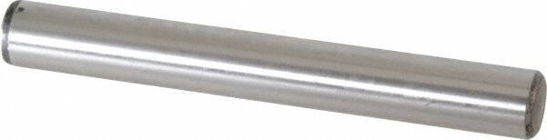 Value Collection - 5/8" Diam x 5" Pin Length Grade 8 Alloy Steel Standard Dowel Pin - C 50-58 Hardness, 79,800 Lb Breaking Strength, 1 Beveled & 1 Rounded End - Eagle Tool & Supply