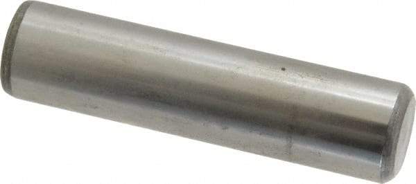 Value Collection - 3/4" Diam x 3" Pin Length Grade 8 Alloy Steel Standard Dowel Pin - C 50-58 Hardness, 114,000 Lb Breaking Strength, 1 Beveled & 1 Rounded End - Eagle Tool & Supply