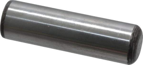 Value Collection - 7/8" Diam x 3" Pin Length Grade 8 Alloy Steel Standard Dowel Pin - C 50-58 Hardness, 156,000 Lb Breaking Strength, 1 Beveled & 1 Rounded End - Eagle Tool & Supply