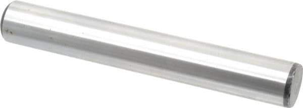 Value Collection - 7/8" Diam x 6" Pin Length Grade 8 Alloy Steel Standard Dowel Pin - C 50-58 Hardness, 156,000 Lb Breaking Strength, 1 Beveled & 1 Rounded End - Eagle Tool & Supply
