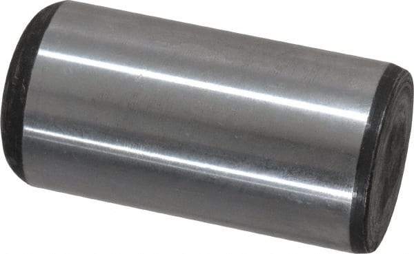 Value Collection - 1" Diam x 2" Pin Length Grade 8 Alloy Steel Standard Dowel Pin - C 50-58 Hardness, 204,000 Lb Breaking Strength, 1 Beveled & 1 Rounded End - Eagle Tool & Supply