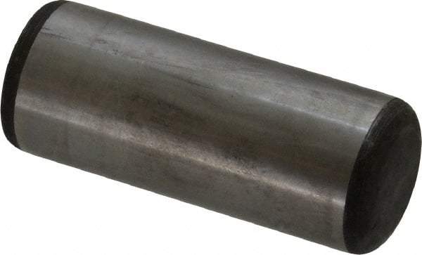 Value Collection - 1" Diam x 2-1/2" Pin Length Grade 8 Alloy Steel Standard Dowel Pin - C 50-58 Hardness, 204,000 Lb Breaking Strength, 1 Beveled & 1 Rounded End - Eagle Tool & Supply