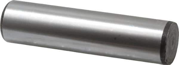 Value Collection - 1" Diam x 4" Pin Length Grade 8 Alloy Steel Standard Dowel Pin - C 50-58 Hardness, 204,000 Lb Breaking Strength, 1 Beveled & 1 Rounded End - Eagle Tool & Supply