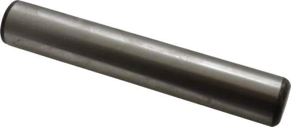 Value Collection - 1" Diam x 6" Pin Length Grade 8 Alloy Steel Standard Dowel Pin - C 50-58 Hardness, 204,000 Lb Breaking Strength, 1 Beveled & 1 Rounded End - Eagle Tool & Supply