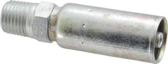 Eaton - 1/4-18 NPT Straight Hydraulic Hose Fitting - 1/4" Hose Diam - Eagle Tool & Supply