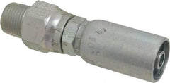 Eaton - 3/8-18 Thread Straight Hydraulic Hose Fitting - 3/8" Hose Diam - Eagle Tool & Supply
