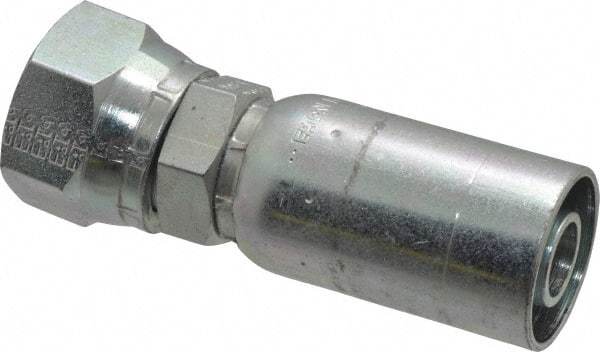 Eaton - 1-1/16-12 SAE Straight Hydraulic Hose Fitting - 5/8" Hose Diam - Eagle Tool & Supply