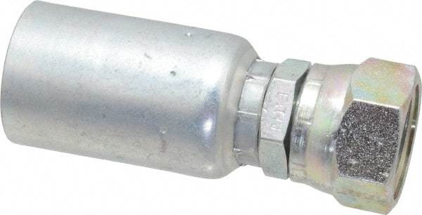 Eaton - 1-1/16-12 SAE Straight Hydraulic Hose Fitting - 3/4" Hose Diam - Eagle Tool & Supply