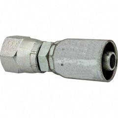 Eaton - 9/16-18 SAE Straight Hydraulic Hose Fitting - 3/8" Hose Diam - Eagle Tool & Supply