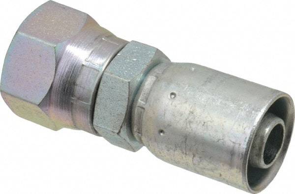 Eaton - 7/8-14 SAE Straight Hydraulic Hose Fitting - 1/2" Hose Diam - Eagle Tool & Supply