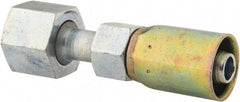 Eaton - 11/16-16 Thread Straight Hydraulic Hose Fitting - 3/8" Hose Diam - Eagle Tool & Supply