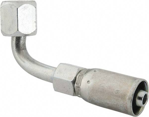 Eaton - 7/16-20 SAE Hydraulic Hose Elbow - 1/4" Hose Diam - Eagle Tool & Supply