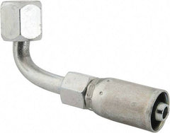 Eaton - 7/16-20 SAE Hydraulic Hose Elbow - 1/4" Hose Diam - Eagle Tool & Supply