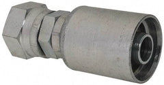 Eaton - 1 - 3/16-12 Thread Straight Hydraulic Hose Fitting - 3/4" Hose Diam - Eagle Tool & Supply