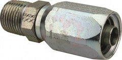 Eaton - 1/2-14 Thread Straight Hydraulic Hose Fitting - 1/2" Hose Diam - Eagle Tool & Supply
