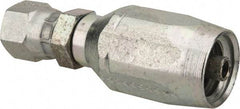 Eaton - 7/16-20 SAE Straight Hydraulic Hose Fitting - 1/4" Hose Diam - Eagle Tool & Supply