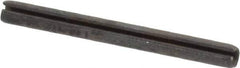 Made in USA - 3/32" Diam x 1" Long Slotted Spring Pin - Grade 1070-1090 Alloy Steel, Black Oxide Finish - Eagle Tool & Supply