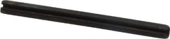 Made in USA - 3/32" Diam x 1-1/8" Long Slotted Spring Pin - Grade 1070-1090 Alloy Steel, Black Oxide Finish - Eagle Tool & Supply