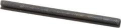 Made in USA - 3/32" Diam x 1-1/4" Long Slotted Spring Pin - Grade 1070-1090 Alloy Steel, Black Oxide Finish - Eagle Tool & Supply
