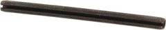 Made in USA - 3/32" Diam x 1-3/8" Long Slotted Spring Pin - Grade 1070-1090 Alloy Steel, Black Oxide Finish - Eagle Tool & Supply