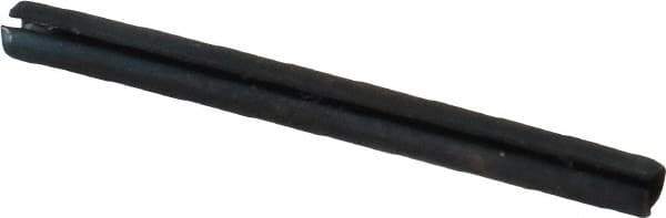 Made in USA - 1/16" Diam x 3/4" Long Slotted Spring Pin - Grade 1070-1090 Alloy Steel, Black Oxide Finish - Eagle Tool & Supply