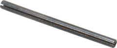 Made in USA - 1/16" Diam x 7/8" Long Slotted Spring Pin - Grade 1070-1090 Alloy Steel, Black Oxide Finish - Eagle Tool & Supply
