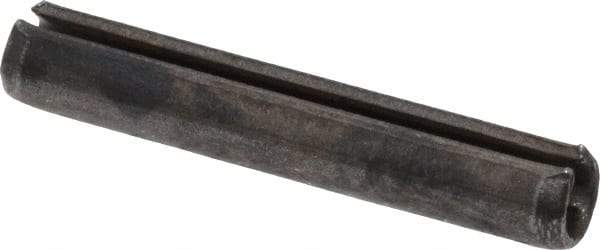 Made in USA - 1/8" Diam x 3/4" Long Slotted Spring Pin - Grade 1070-1090 Alloy Steel, Black Oxide Finish - Eagle Tool & Supply