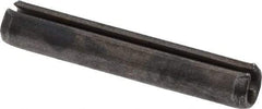 Made in USA - 1/8" Diam x 3/4" Long Slotted Spring Pin - Grade 1070-1090 Alloy Steel, Black Oxide Finish - Eagle Tool & Supply