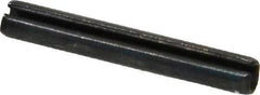 Made in USA - 1/8" Diam x 7/8" Long Slotted Spring Pin - Grade 1070-1090 Alloy Steel, Black Oxide Finish - Eagle Tool & Supply