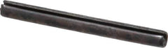 Made in USA - 1/8" Diam x 1-1/4" Long Slotted Spring Pin - Grade 1070-1090 Alloy Steel, Black Oxide Finish - Eagle Tool & Supply