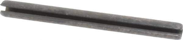 Made in USA - 1/8" Diam x 1-3/8" Long Slotted Spring Pin - Grade 1070-1090 Alloy Steel, Black Oxide Finish - Eagle Tool & Supply